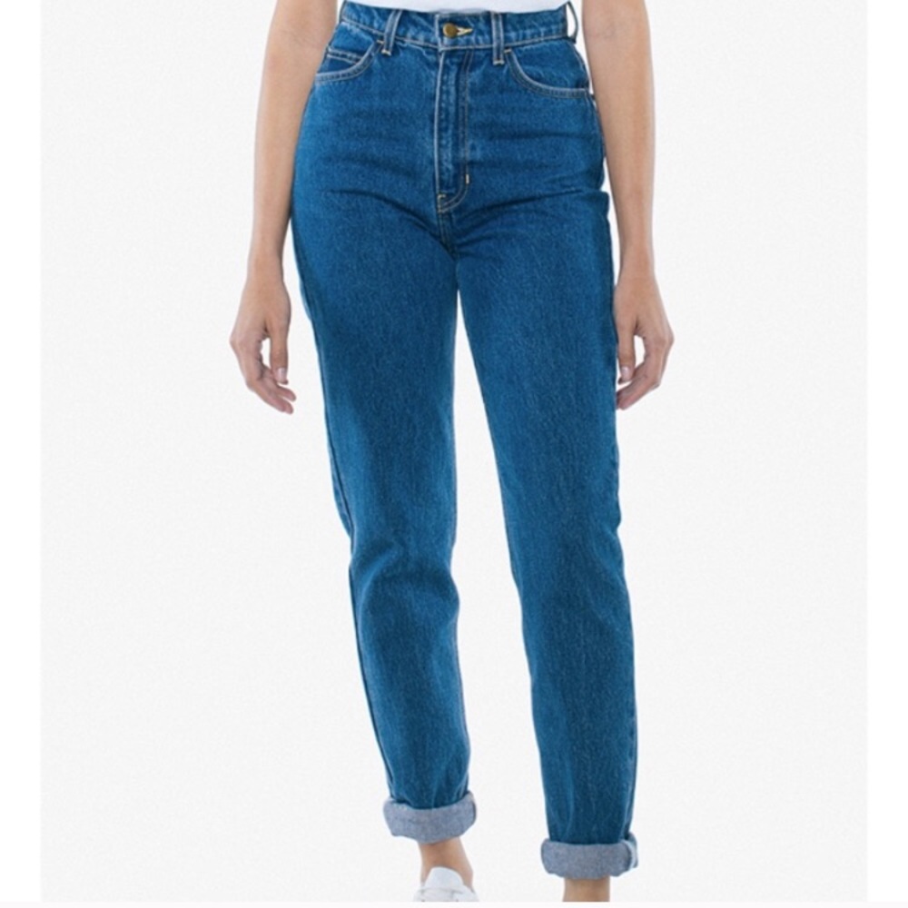 American Apparel Blue Mom Jeans